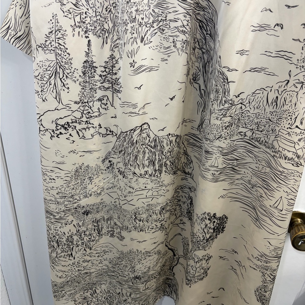 H&M Cream and Gray Long Sleeve Dress - Picture 11 of 14